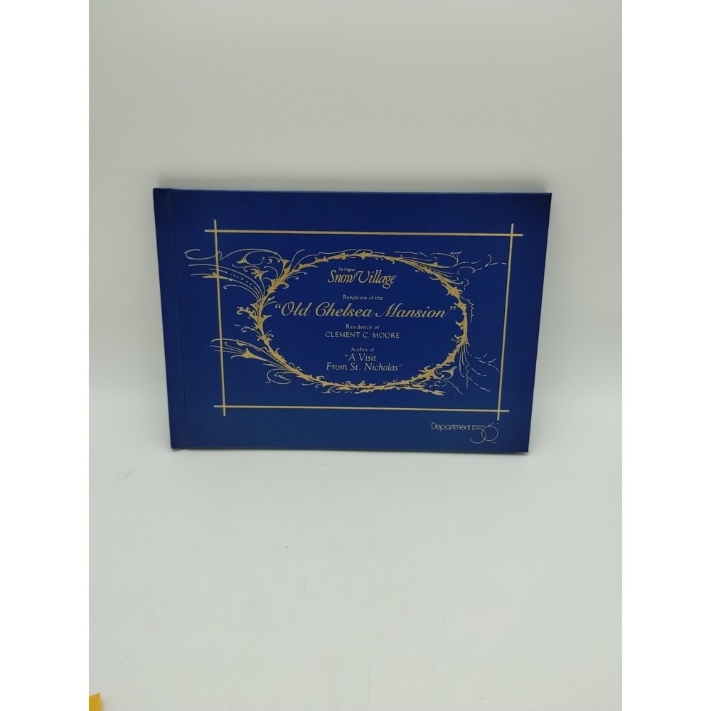 Dept 56 Old Chelsea Mansion A Visit From St. Nicholas Clement Moore Christmas